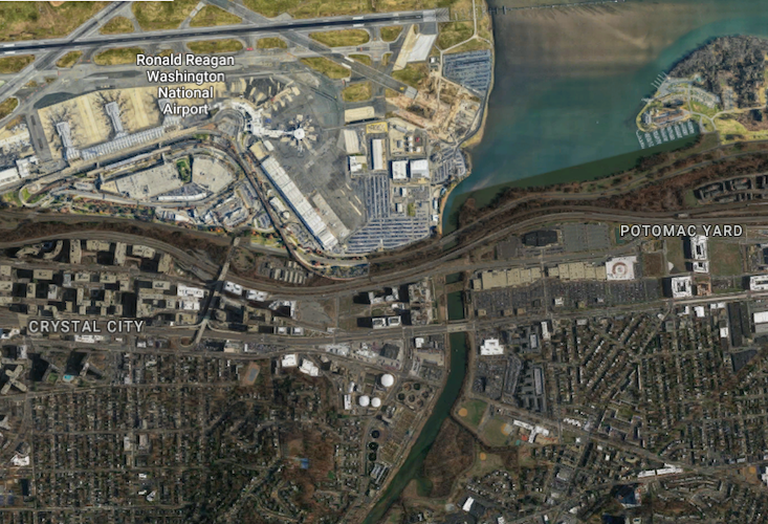 Crystal City Potomac Yard aerial