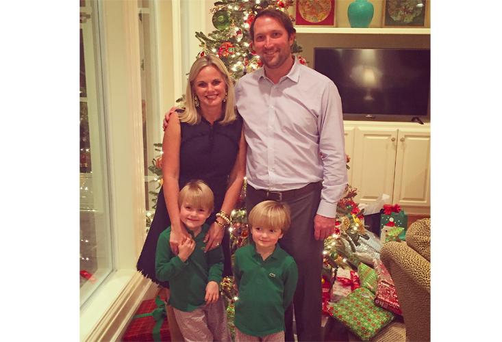 John Huff and family: wife Jennifer and sons Henry and Sam