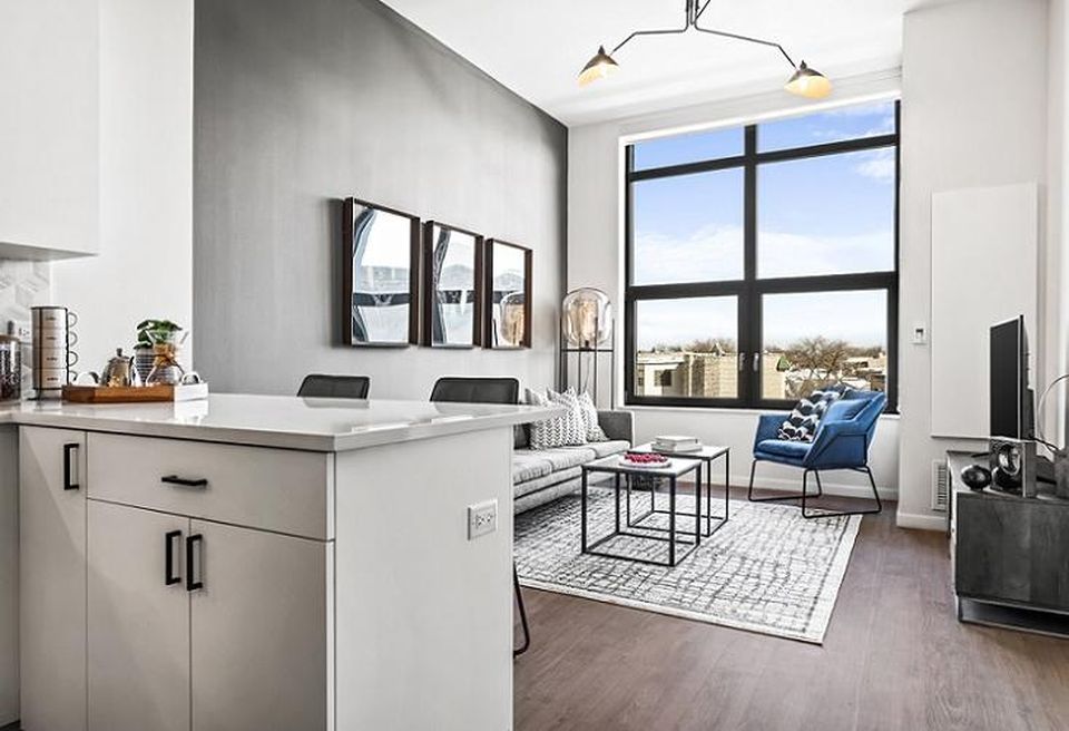 Logan One-Bed Model Living Space