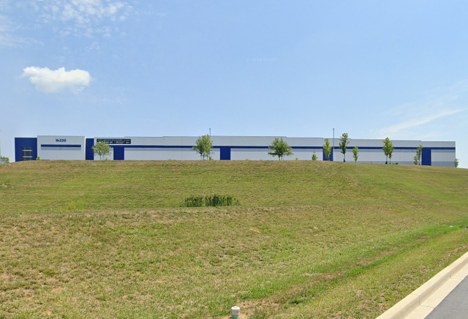 Exterior of the warehouse planned to be converted by ICE into a detention facility16220 Wright Road, Williamsport, Maryland 21795