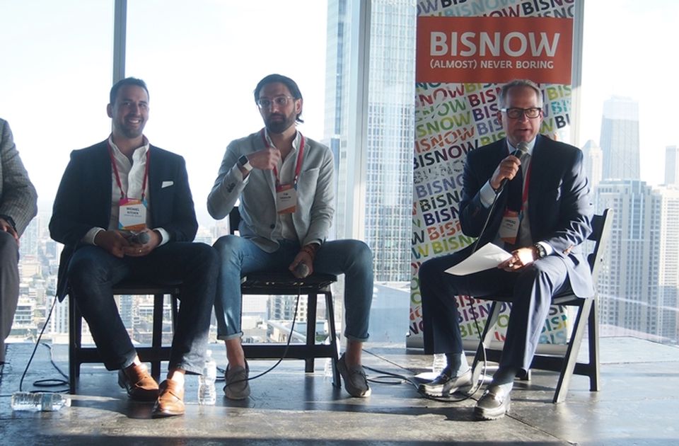 Aparium Group Vice President Michael Kitchen, Skender Chief Design Officer Tim Swanson, and Sheppard Mullin Partner Lawrence Epply, who moderated.