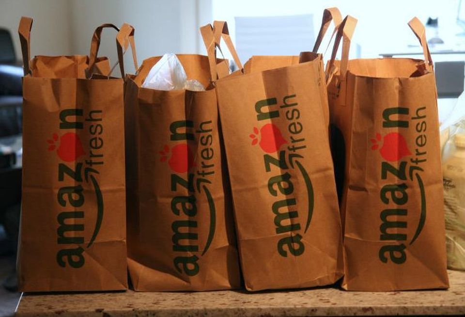 Amazon groceries, bag