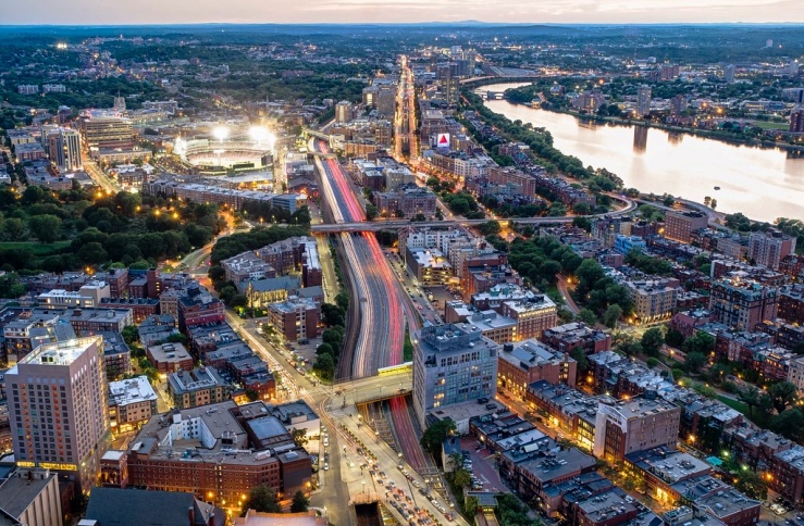 Boston from above