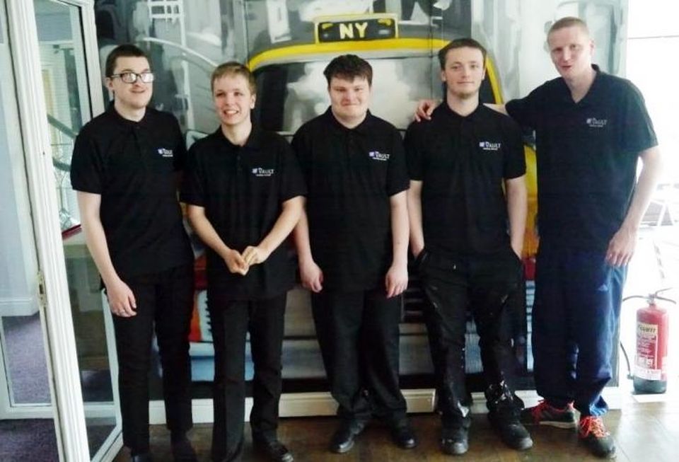 Staff at The Vault in London