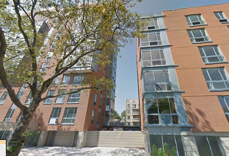 Two apartment buildings