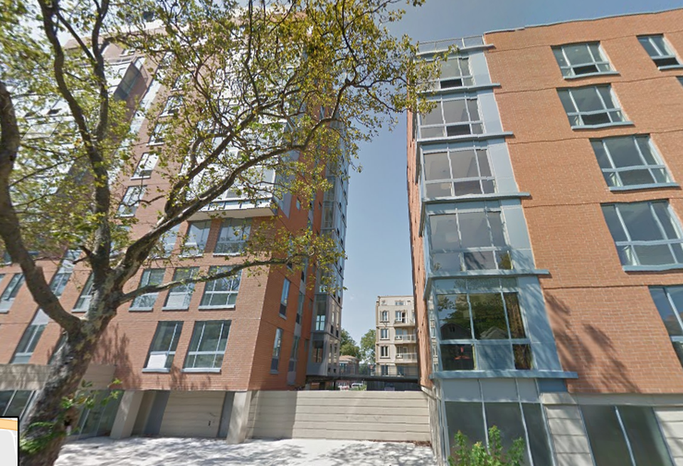 Two apartment buildings