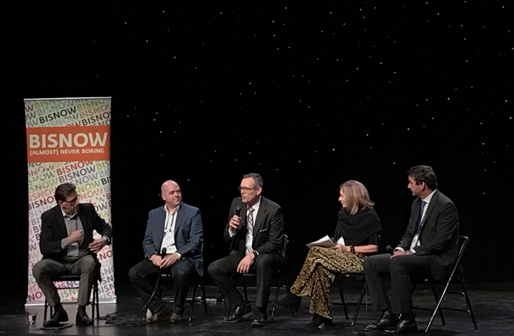 Seattle Pacific Realty partner Jeffrey Rosen, who moderated the retail panel, Lake Union Partners principal Joe Ferguson, TRF Pacfic principal Rick Parks, MG2 Architecture principal M.J. Munsell, and Hollard Partner Group retail development director Jeff Bernard.