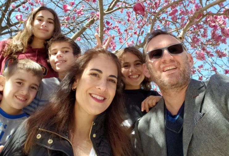 HAP Investments co-founder and CEO Eran Polack, his wife, Idit, and their children.