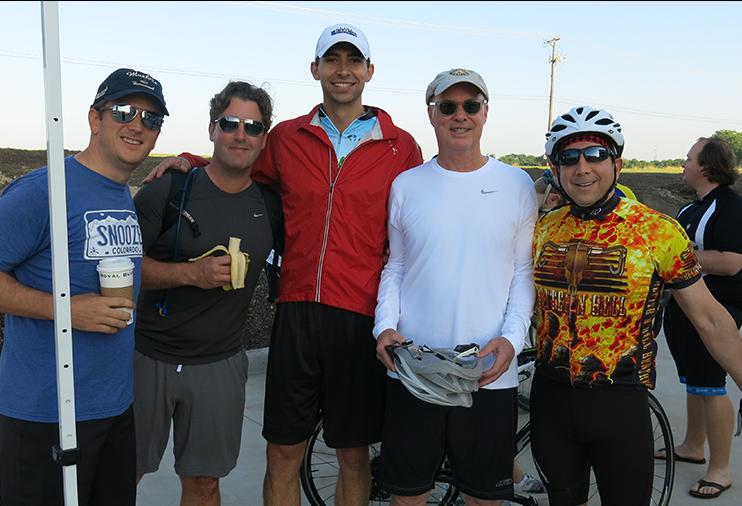 CBRE's Ryan Thornton, Josh McArtor, Travis Ward, Jack Fraker, Steve Berger during the South Dallas 100