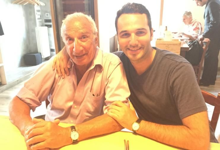 Industrious co-founder Jamie Hodari and his father in India 
