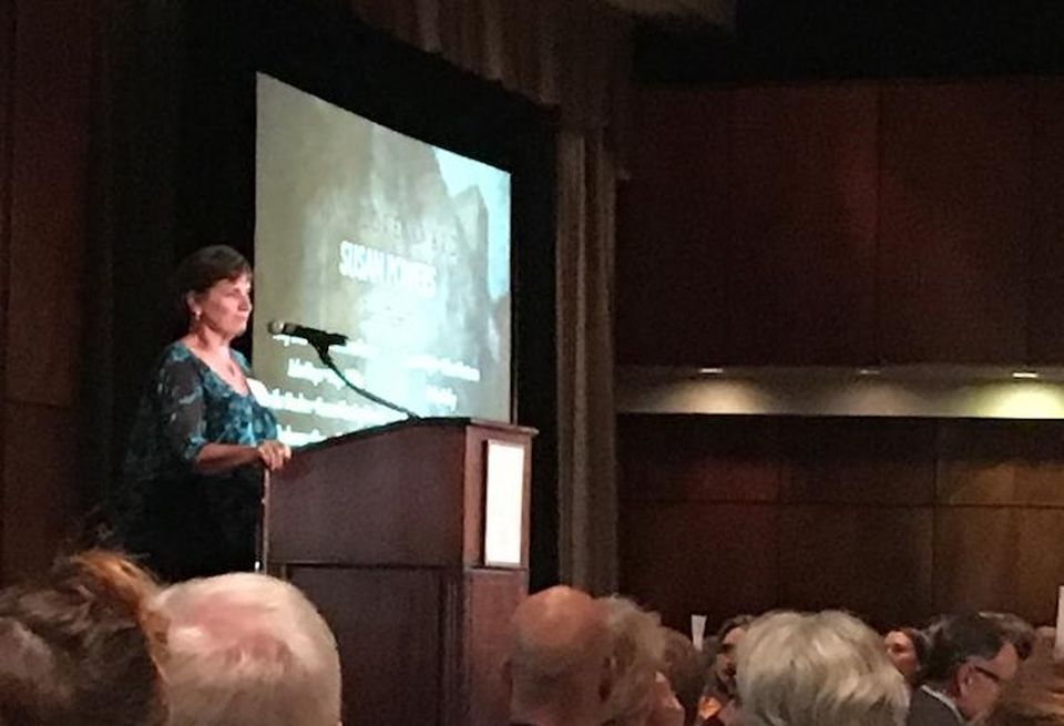 Urban Ventures President Susan Powers accepts the Ann Love Award