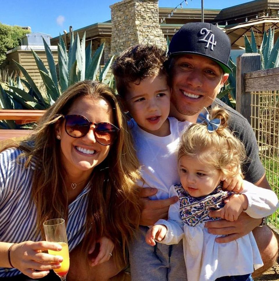 Robert Flores with his wife, Jenni, son, Trey, and daughter, Cameran.