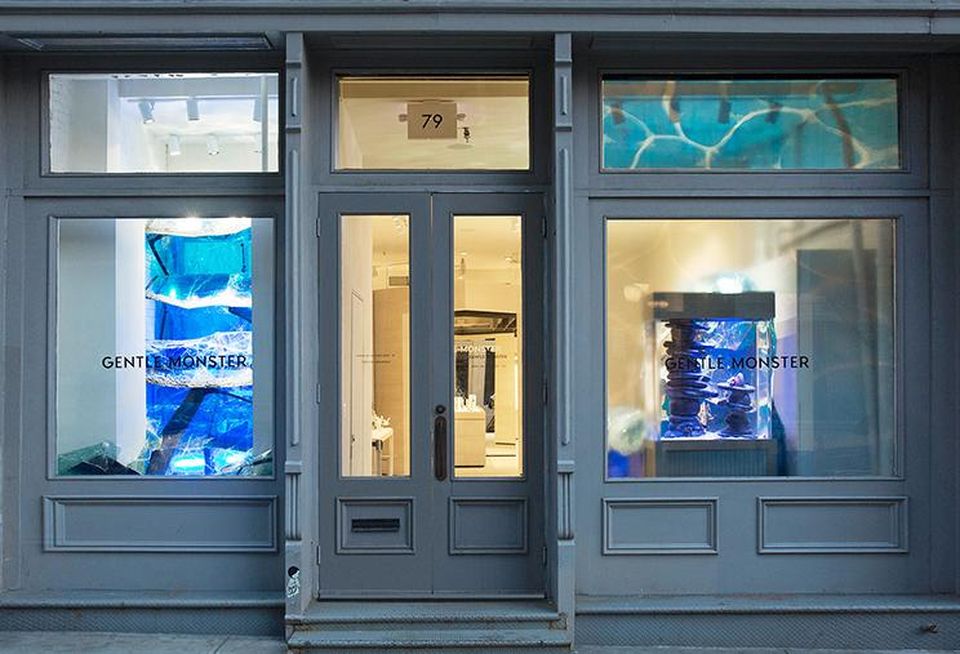 Gentle Monster's US flagship store at 79 Grand St in New York.