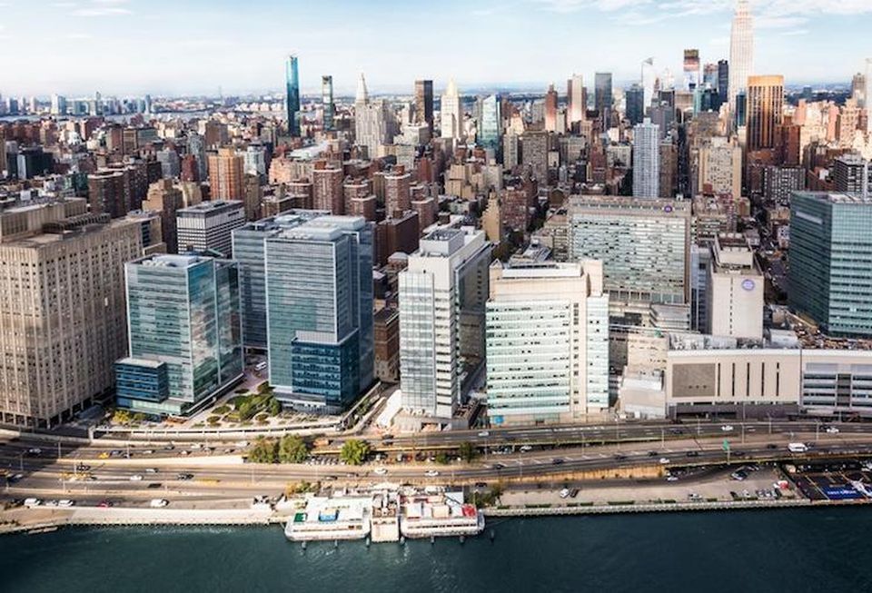 A rendering of the Alexandria Center for Life Sciences once the third tower is complete