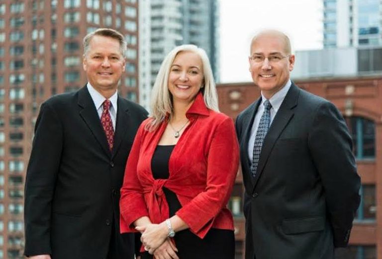 Kinzie Group brokers Andy Kiener, Christine Lutz and Steven Maher