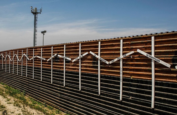 Prototypes For Wall Rising Near San Diego Border