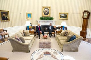 Obama, Trump Oval Office