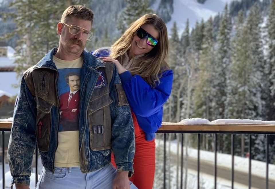 Bisnow Director of Sales for Denver/Phoenix, Ashley Clendenin, relaxing with her husband in Winter Park.