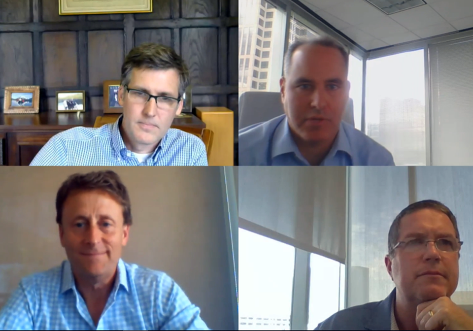 STEPHEN RUSHMORE, JR top leftPresident & CEO, HVSGREG FRIEDMAN – top rightCEO & Managing Principal, Peachtree Hotel GroupBRAD LEBLANC – lower leftChief Development Officer, Best Western Hotels & ResortsGREG O'STEAN (MODERATOR) -lower rightChief Development Officer, Aimbridge Hospitality