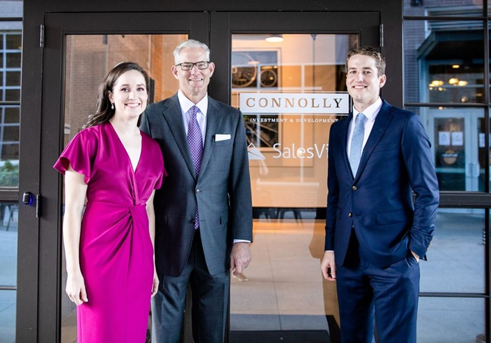 Connolly Development & InvestmentTwo Generations of family-owned CONNOLLY: (left to right): Meghan (Connolly) Schmidt, Vice President of Development and Acquisitions; Timothy “J.R.” Connolly II, Chief Executive Officer; David Connolly, Vice President of Development and Acquisitions.