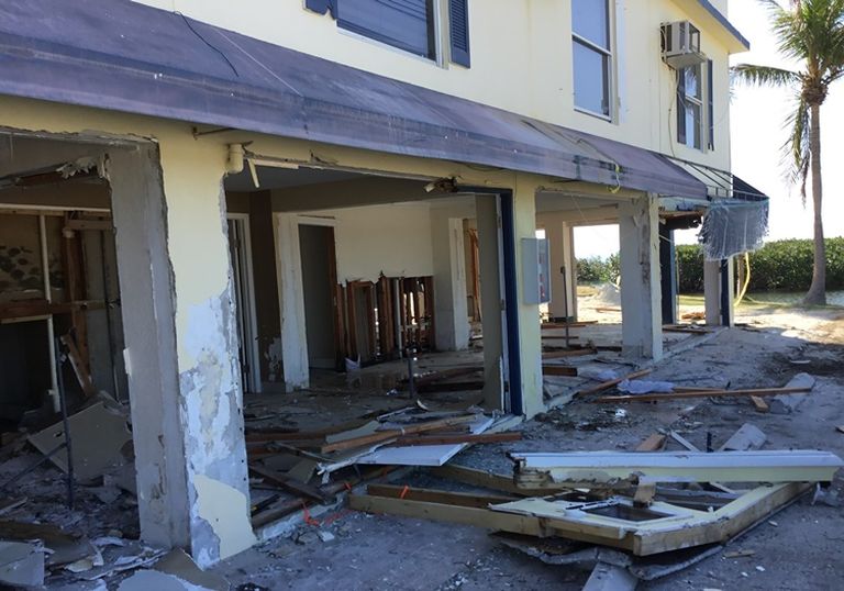 Hurricane Irma storm damage 2017