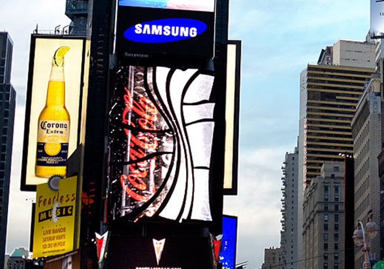 Samsung sign in Times Square