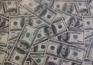 Money spread out
