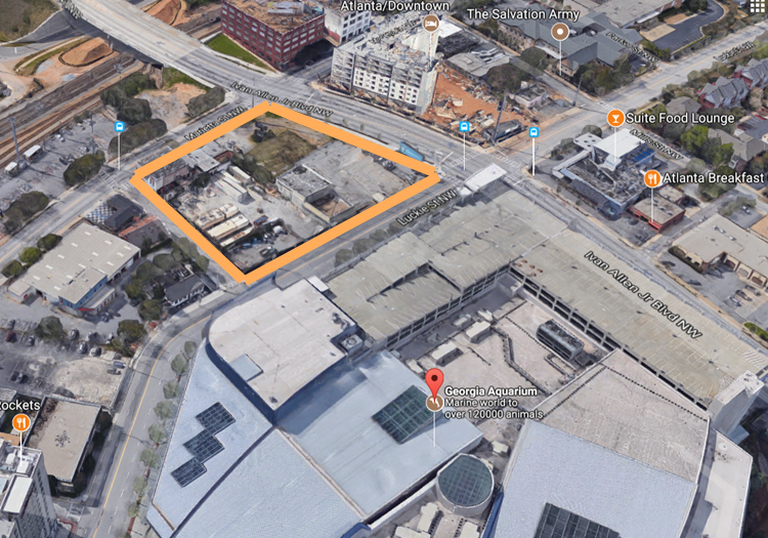 Georgia Aquarium Jacoby Development Luckie Marietta streets Ivan Allen Boulevard