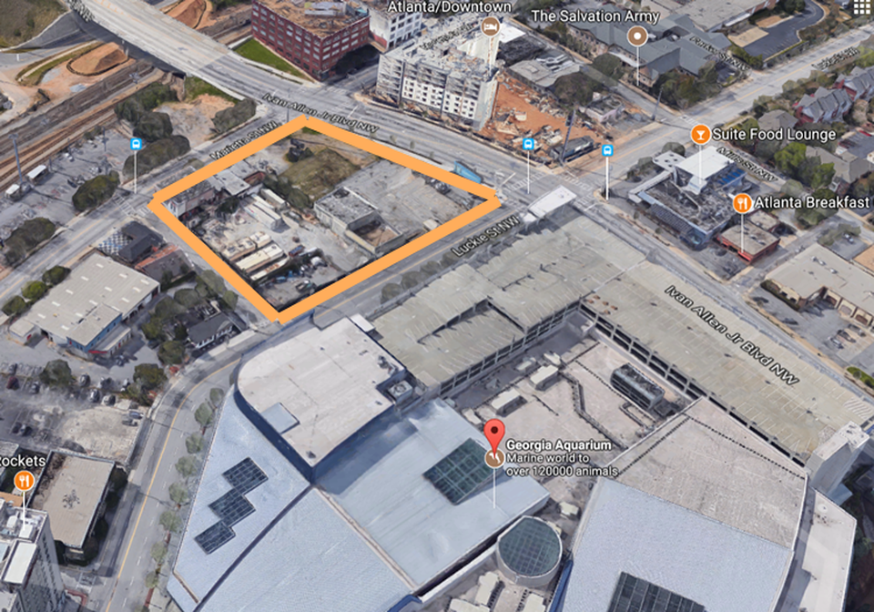 Georgia Aquarium Jacoby Development Luckie Marietta streets Ivan Allen Boulevard