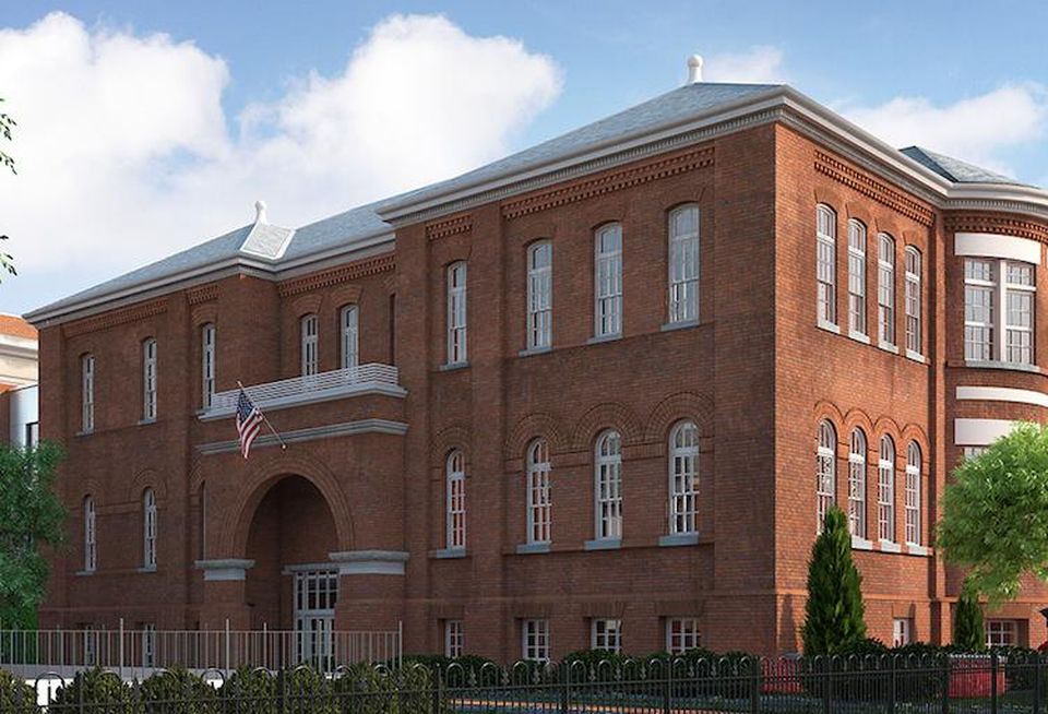 The Buchanan School on Capitol Hill that Ditto Residential is redeveloping into condos