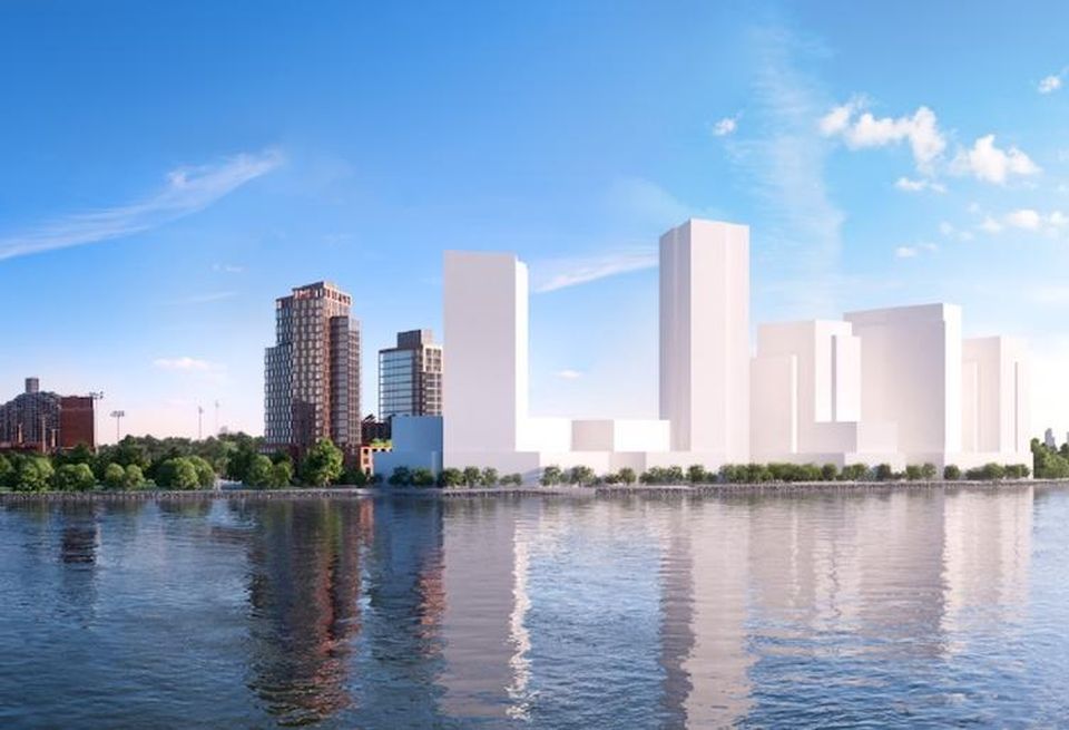 Rendering of Halletts Point, the $1.5B megaproject in Queens the Durst Organization plans to build