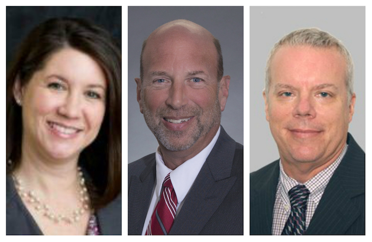 From left: Julie Fugitt-Schultz, James Andrews and Jeff Greenwald will lead Integra Realty Resources newly launched hospitality practice IRR Hotels.