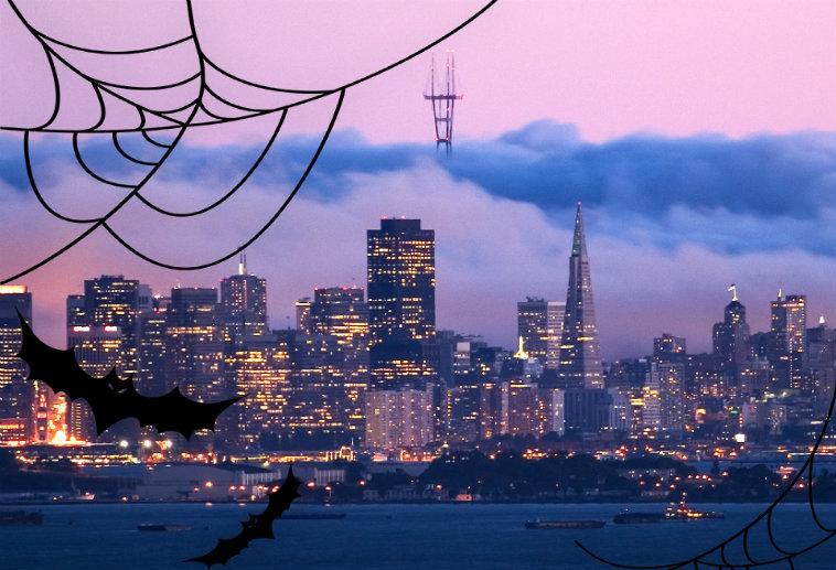 San Francisco Skyline Halloween 