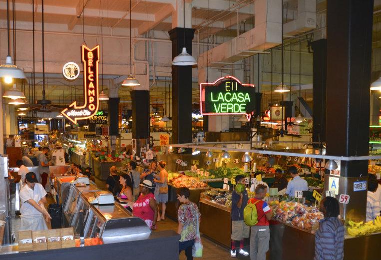 Los Angeles Grand Central Market, food hall