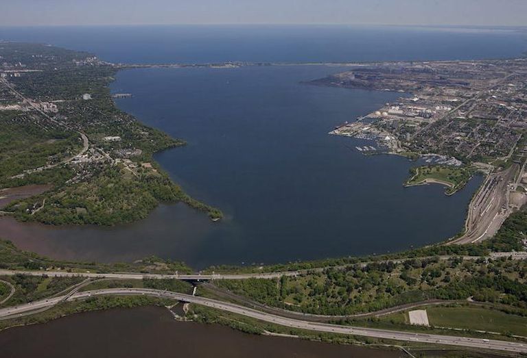 The former Stelco lands in Hamilton