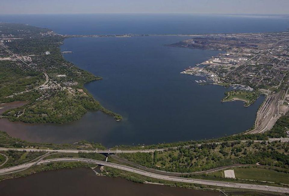 The former Stelco lands in Hamilton