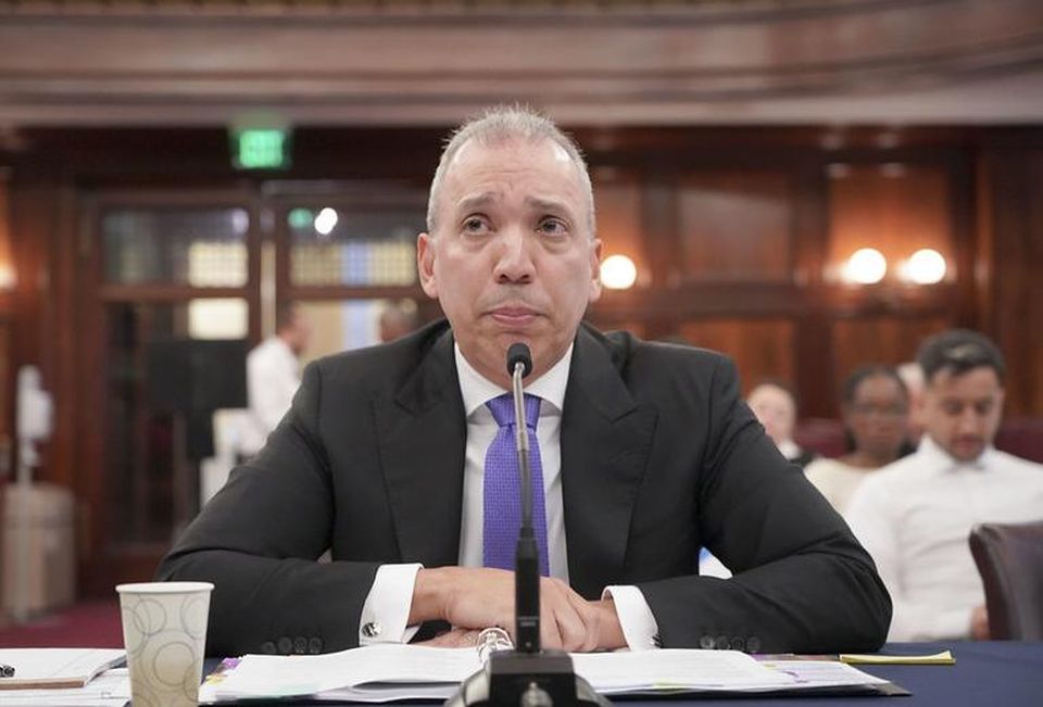 Department of Citywide Administrative Services Commissioner Louis Molina at an oversight hearing by New York City Council’s Committee on Governmental Operations, State and Federal Legislation.