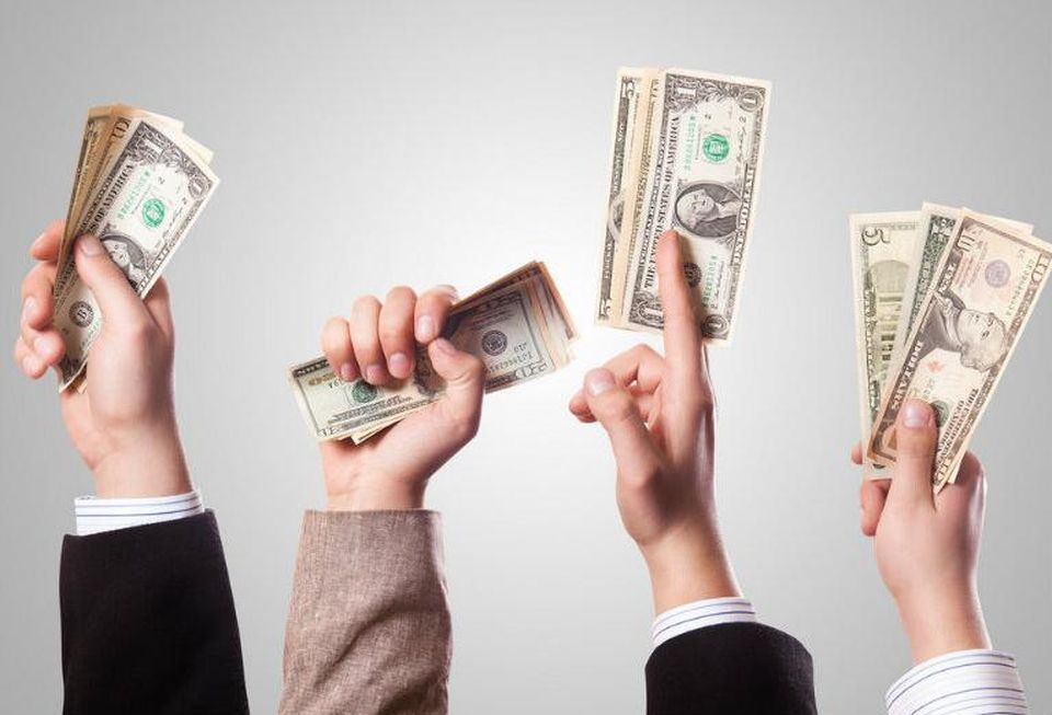 Venture capital, investment, cash, money, cash in hands, dollars