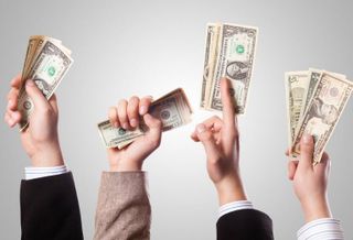 Venture capital, investment, cash, money, cash in hands, dollars