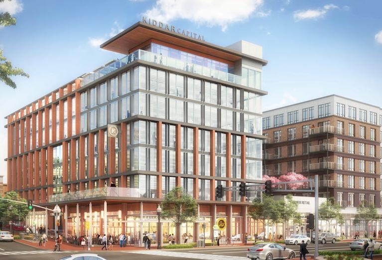 A Rendering Of Kiddar Capital's Planned Headquarters At Broad And Washington Streets In Falls Church Kiddar Capital Insight Broad and Washington Falls Church