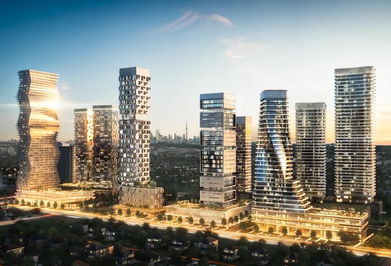 A rendering of M City at full build out