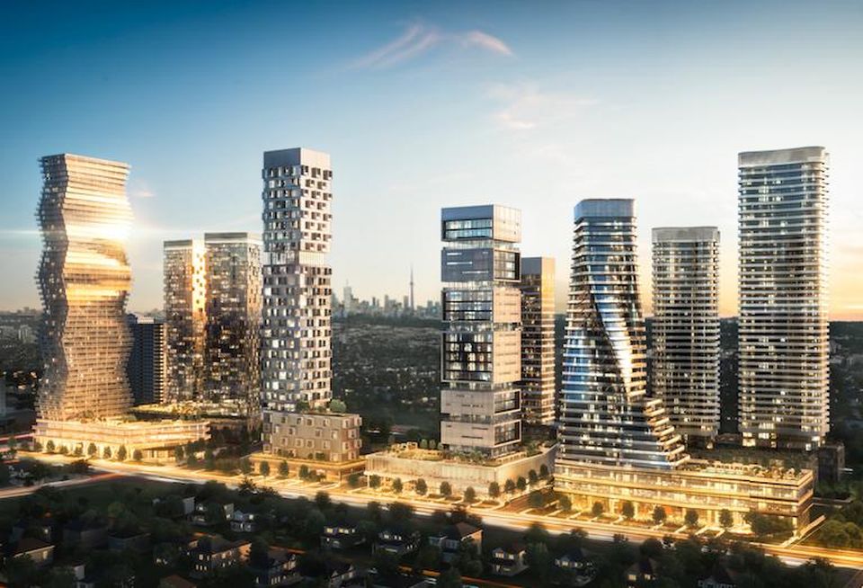 A rendering of M City at full build out