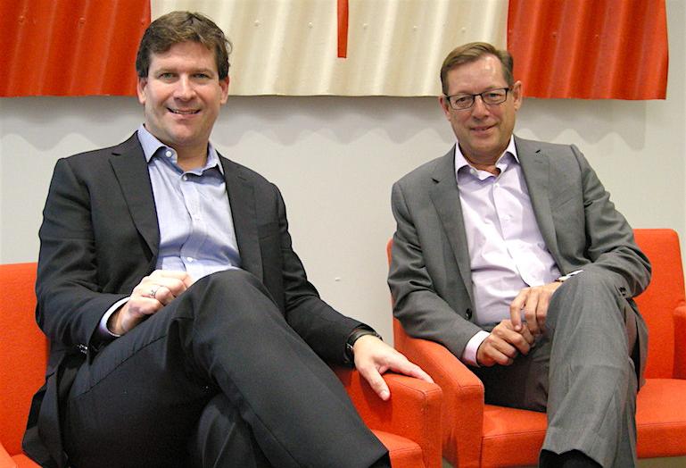 Crown Realty Partners' Jamie Christie and Les Miller.
