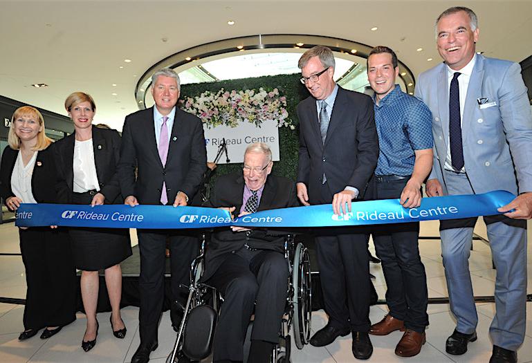 Ribbon cutting on the redevelopment of CF Rideau Centre