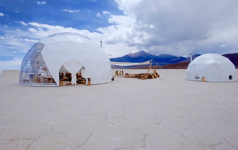 Dome tents Uyuni Salt Flats (Bolivia) 