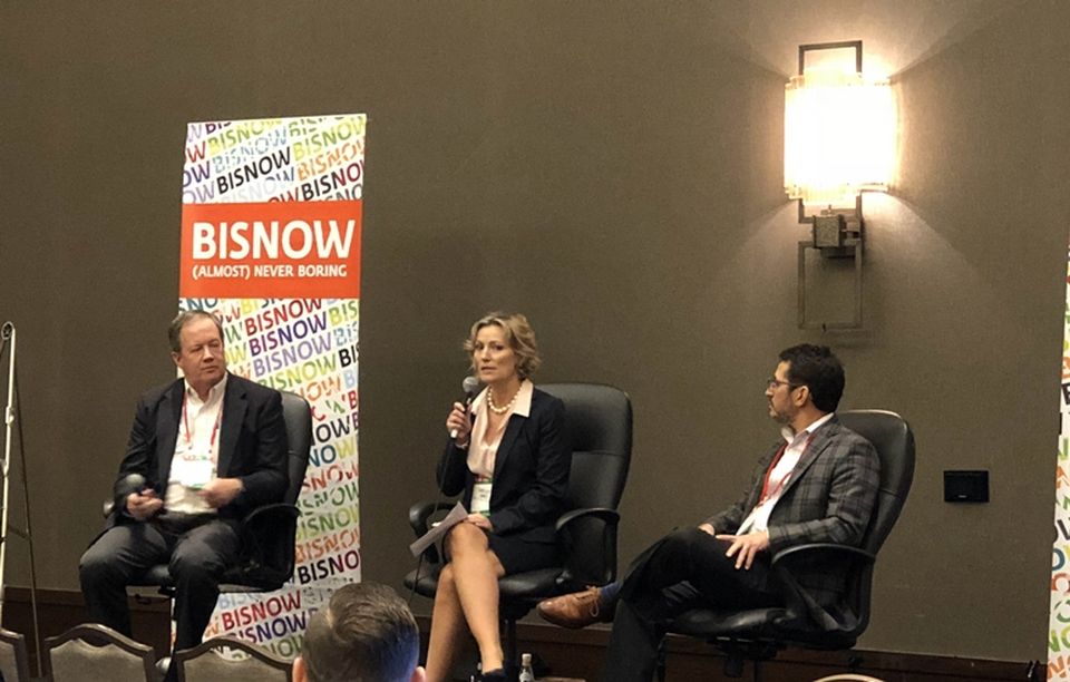 Elmington Property Management President Daniel Ford, High 5 Realty Advisors President Shelley James, who moderated, and Southeast Ventures Principal Tarek El Gammal.