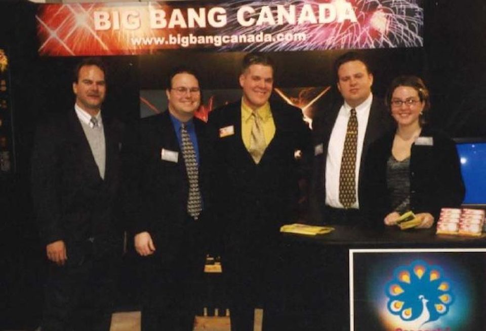 Doug Murray and his fireworks selling team