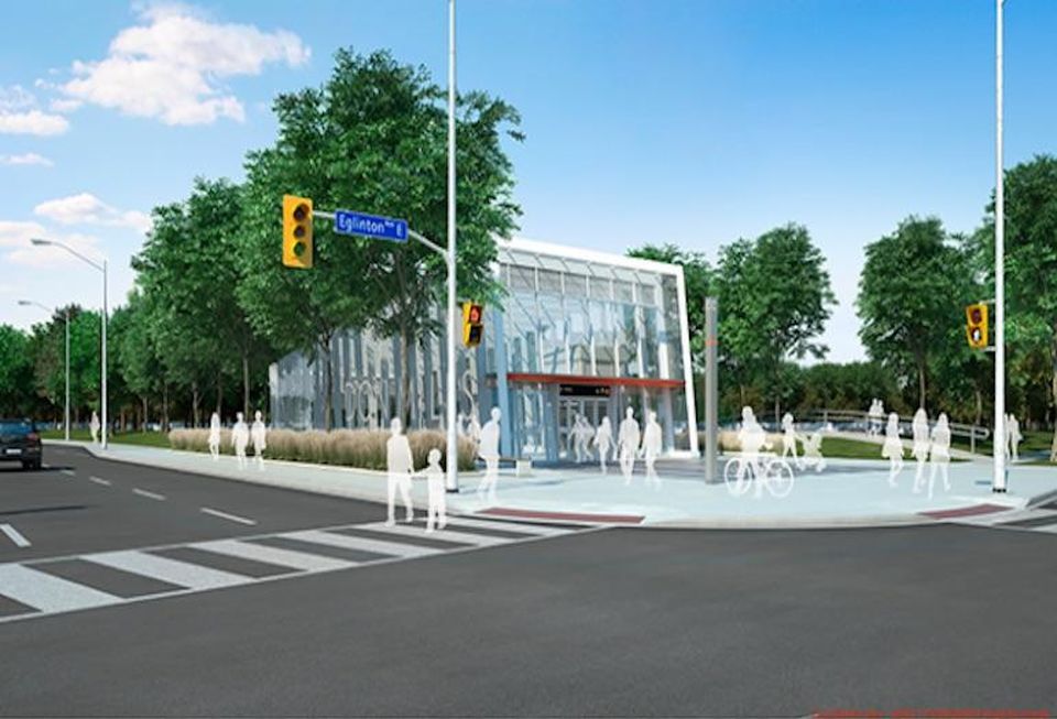 Science Centre Station on the Eglinton Crosstown LRT line.