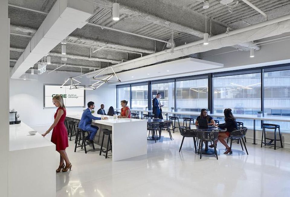 The RISE cafe at CBRE's new Canadian HQ.
