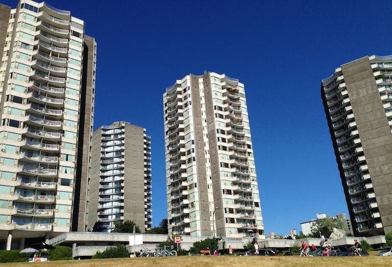 Apartment buildings in Vancouver